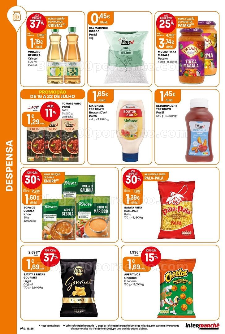 Antevisão Folheto INTERMARCHÉ Contact Promoções de 16 a 22 julho